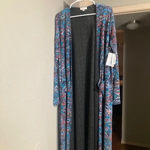 Lularoe NWT XL Sarah Cardigan multi color fun fall
